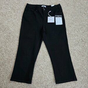 NWT Billie Women's High-Rise Black Capri Jeans Size 8